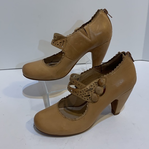 Miz mooz tan Laser cut dress pump Starla - Picture 7 of 16